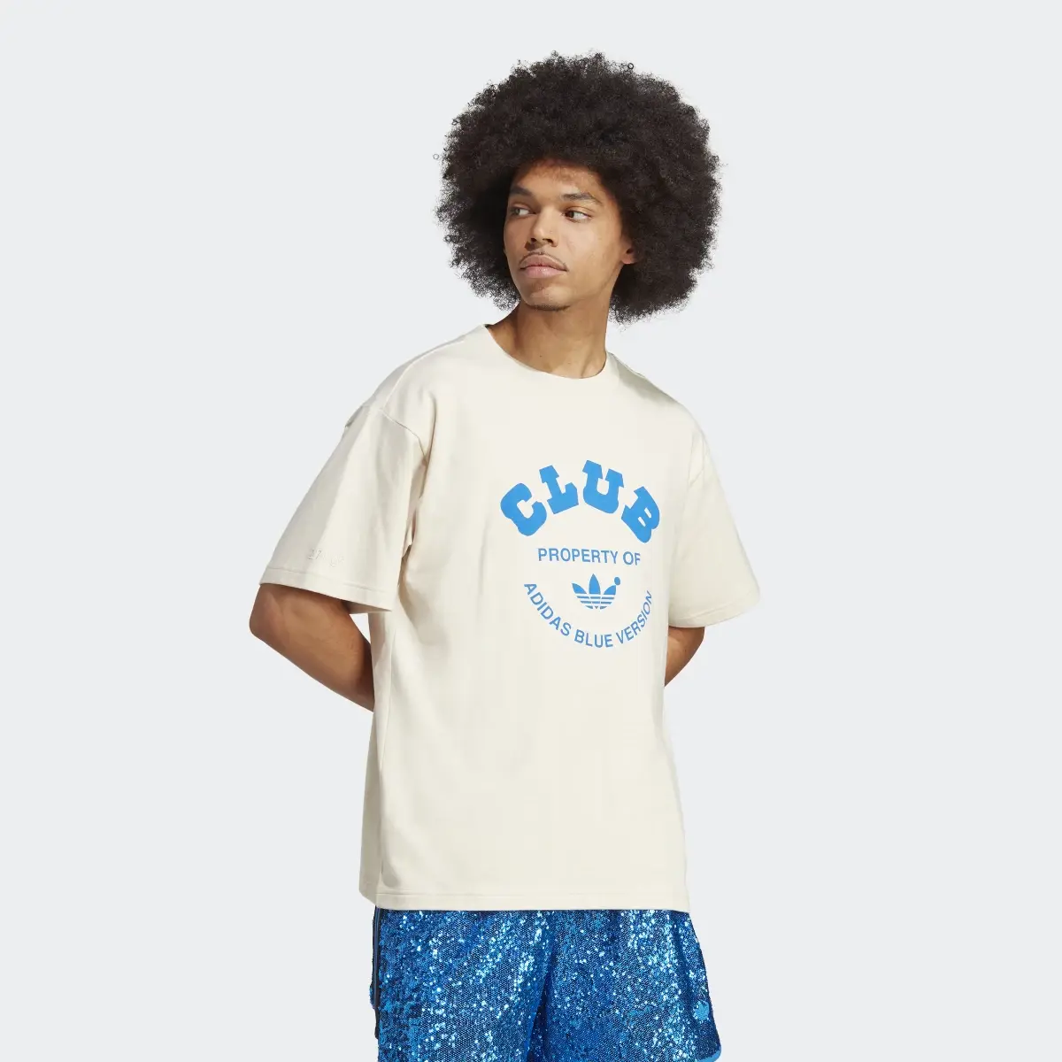 Adidas Blue Version Club T-Shirt. 2