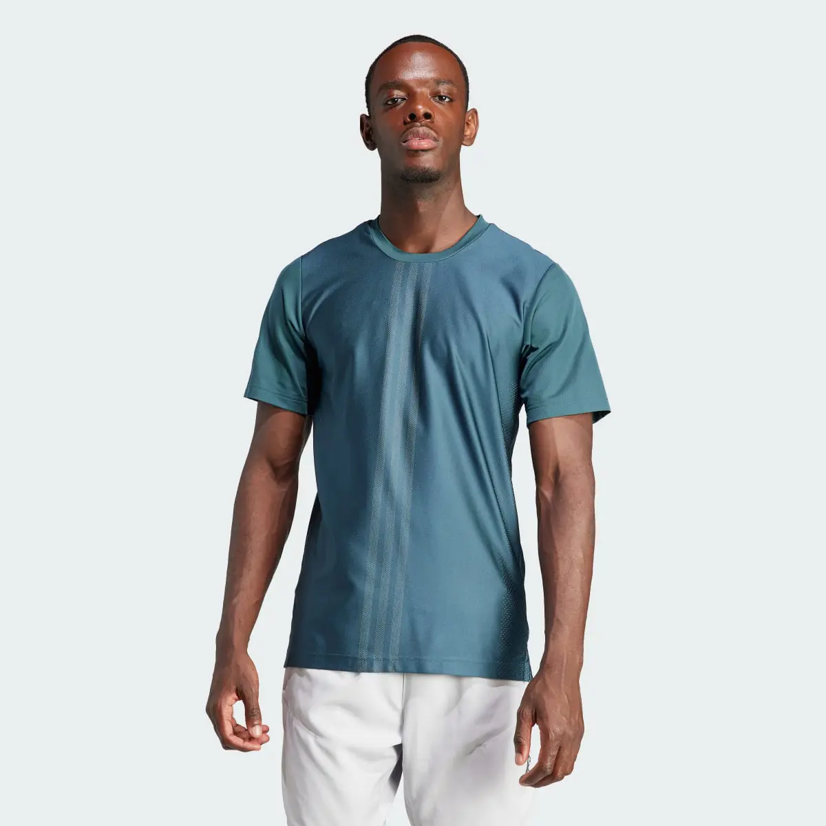 Adidas HIIT Workout 3-Stripes T-Shirt. 2