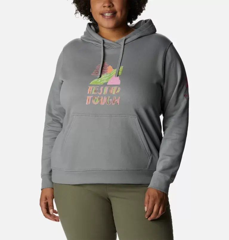 Columbia Women's Tested Tough In Pink™ Hoodie - Plus Size. 2
