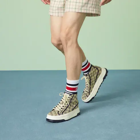 Gucci Men's GG high top sneaker. 3 Gucci Men's GG high top sneaker. 3
