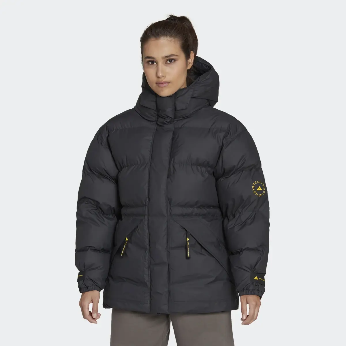 Adidas by Stella McCartney Mid-Length Padded Winter Jacket. 2