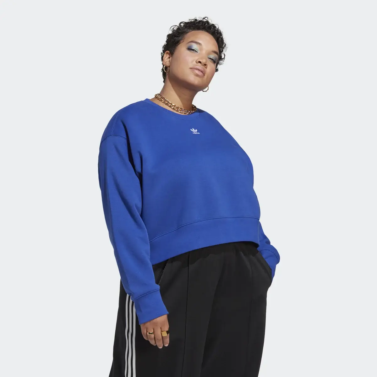 Adidas Adicolor Essentials Crew Sweatshirt (Plus Size). 2
