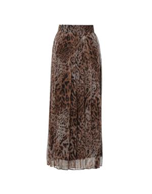 Gizia Pleated Brown Midi Skirt. 3 Gizia Pleated Brown Midi Skirt. 3