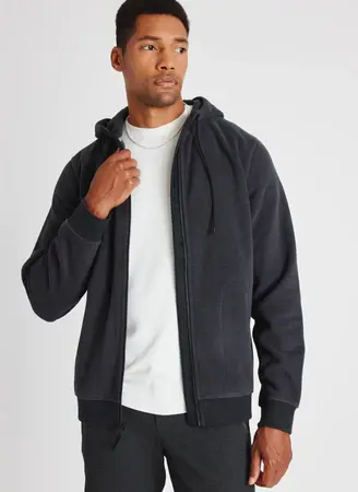 Kit And Ace Preston Hooded Fleece Jacket. 1