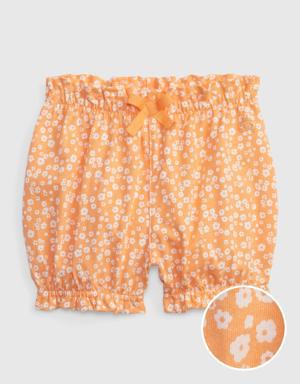 Baby Organic Cotton Mix and Match Pull-On Shorts orange
