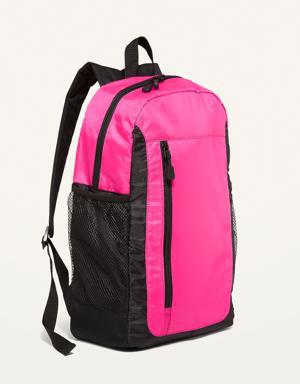 Ripstop Nylon Tech Backpack For Kids pink