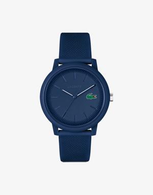 Men’s Lacoste.12.12 Blue Silicone Strap Watch