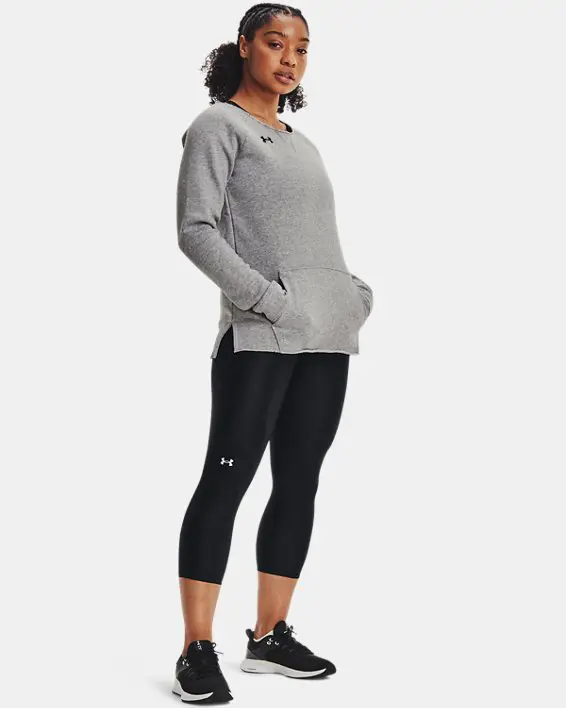 Under Armour Women's UA Hustle Fleece Crew. 3