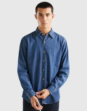 jean shirt in 100% cotton
