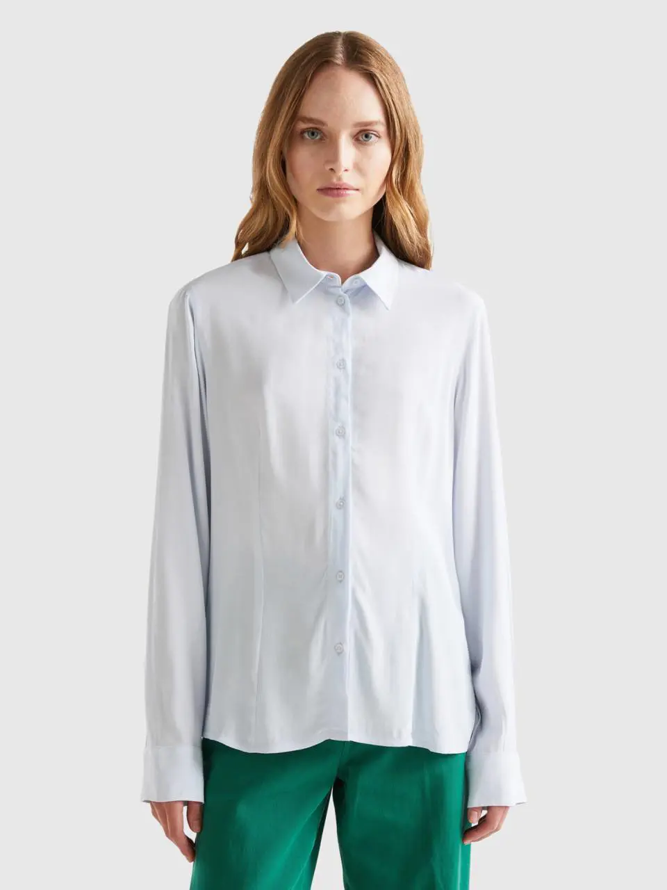 Benetton flared viscose shirt. 1