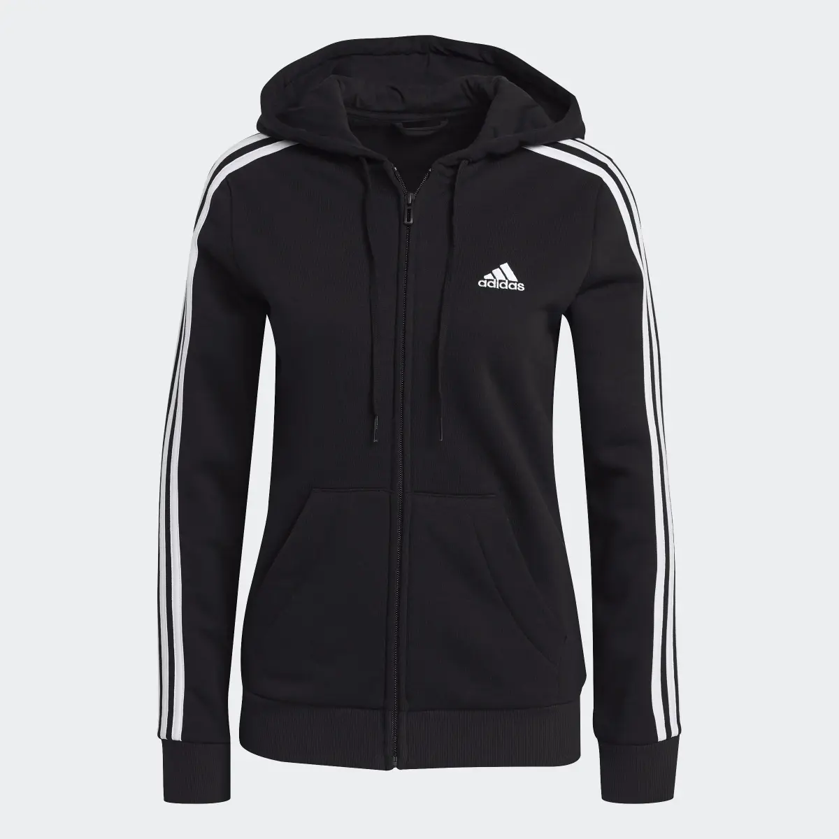 Adidas Veste à capuche Essentials Fleece 3-Stripes Full-Zip. 1