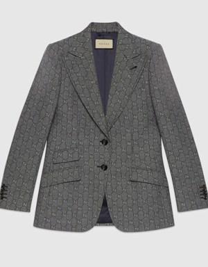GG wool jacquard jacket