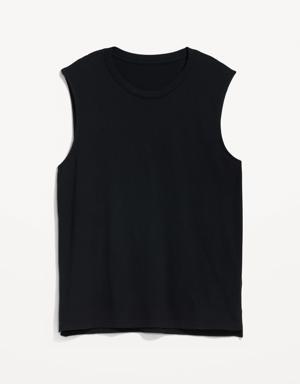 Soft-Washed Muscle Tank Top for Men black