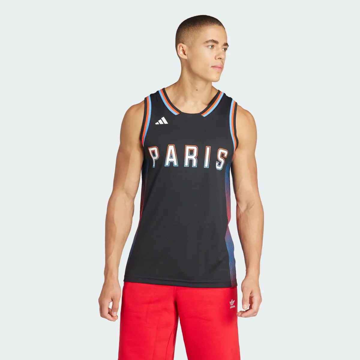 Adidas Paris Basketball AEROREADY Jersey. 2