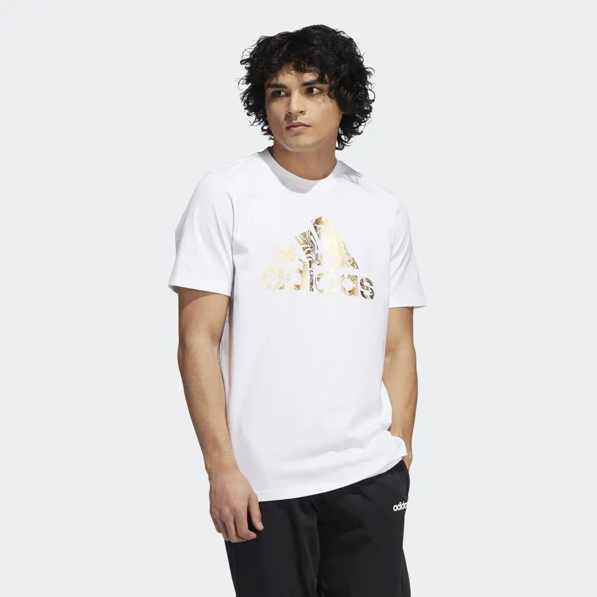 Adidas Liquid Foil Badge of Sport Graphic Tee. 2