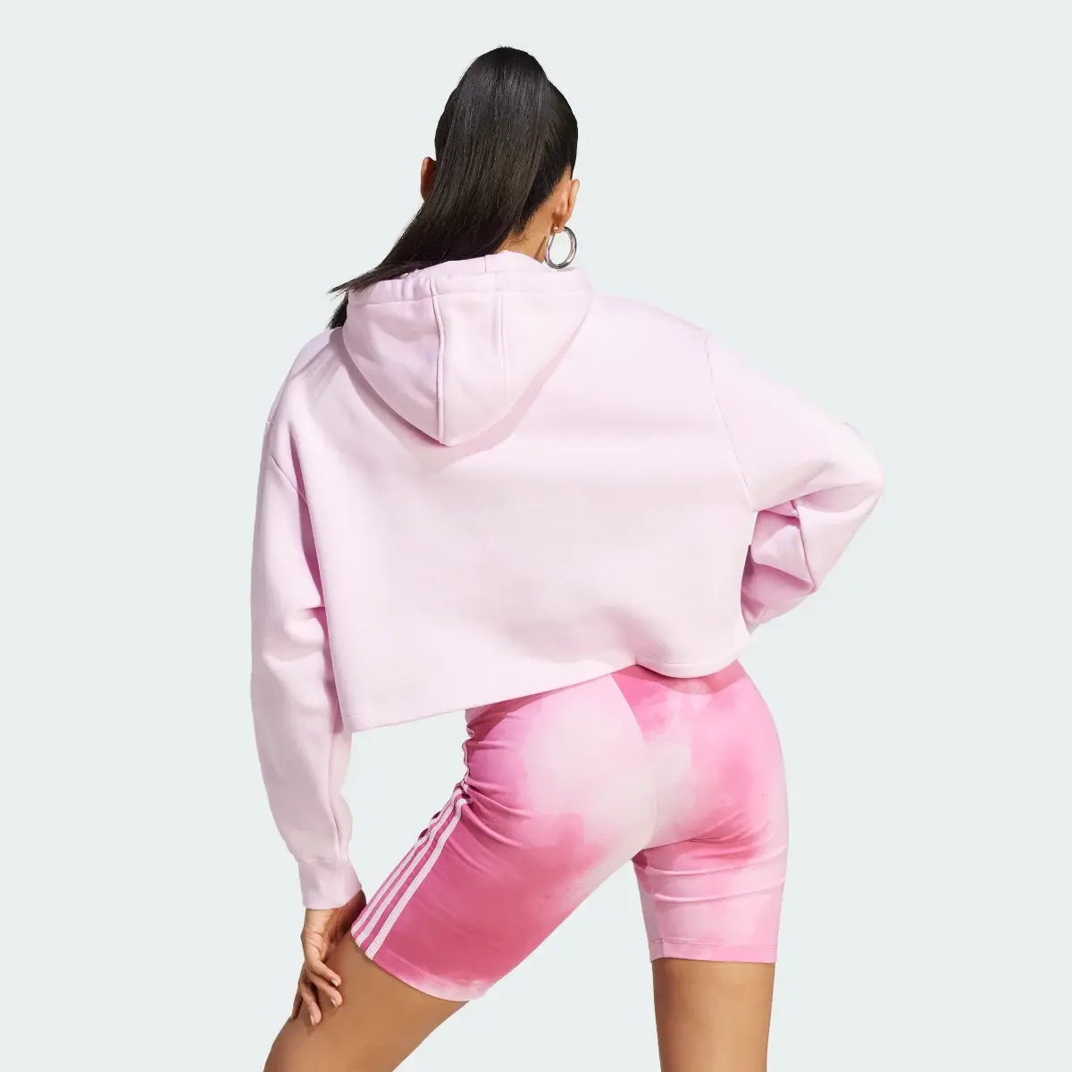 Adidas Adicolor Classics Cropped Hoodie. 3