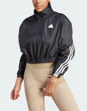 Adidas Future Icons 3-Stripes Woven 1/4 Zip Jacket