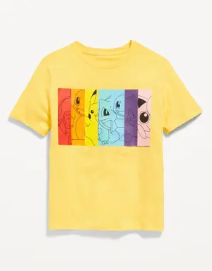 Pokémon™ Gender-Neutral Graphic T-Shirt for Kids yellow