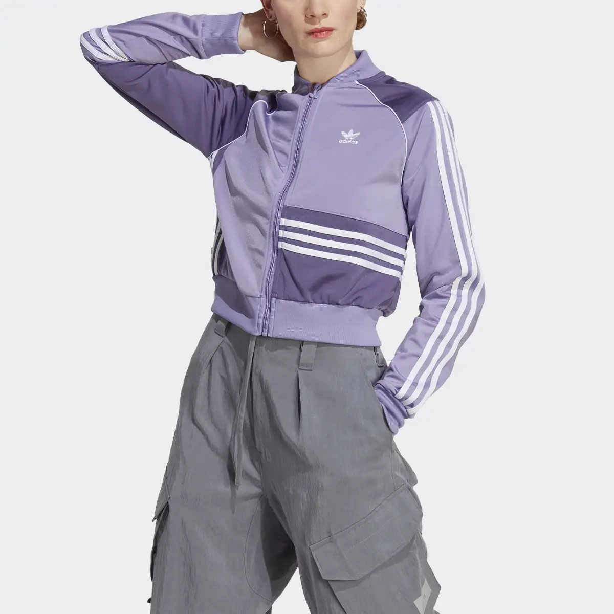 Adidas Track jacket Crop. 1