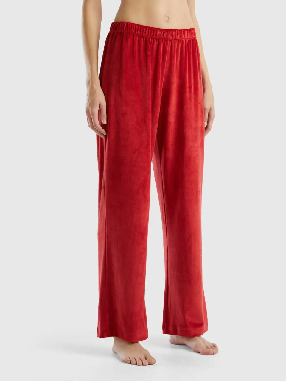 Benetton velour palazzo trousers. 1