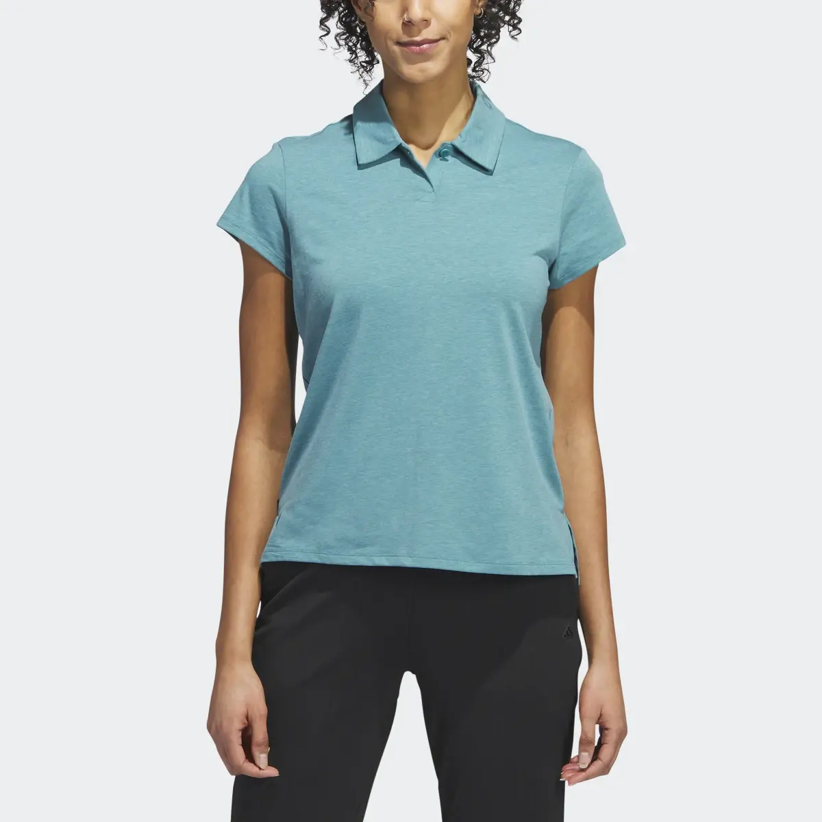 Adidas Go-To Heathered Polo Shirt. 1