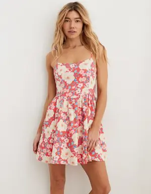 Love Of Linen Blend Mini Dress