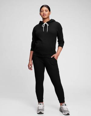 Maternity Waffle Hoodie black