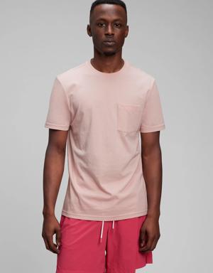Gap 100% Organic Cotton Pocket T-Shirt pink