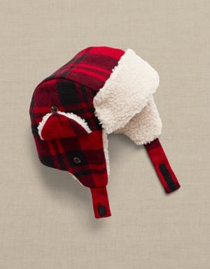 Plaid Trapper Hat for Baby multi