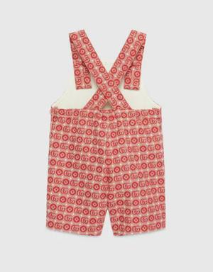 Baby Double G jacquard overall