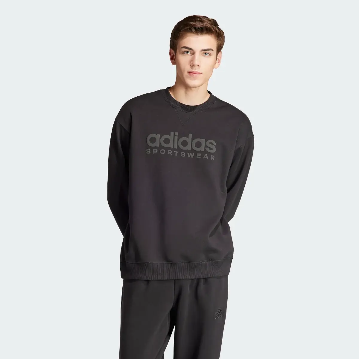 Adidas ALL SZN Fleece Graphic Sweatshirt. 2
