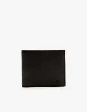 Lacoste Herren-Brieftasche CLASSIC für drei Karten aus Petit Piqué