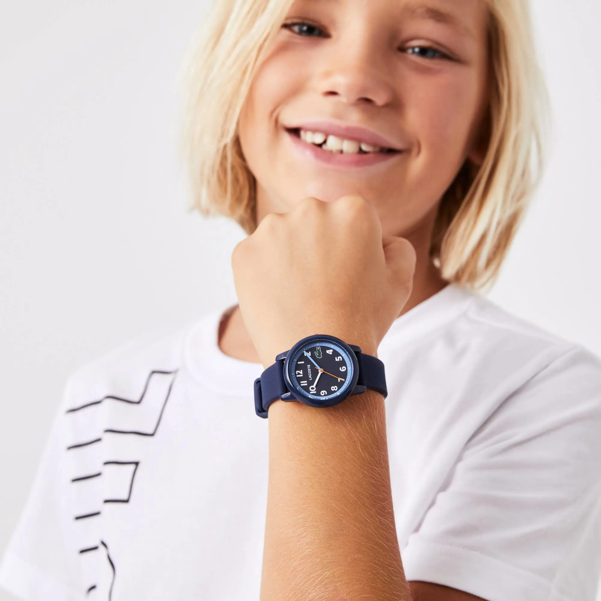 Lacoste Kids’ Lacoste.12.12 3 Hands Silicone Strap Watch. 1