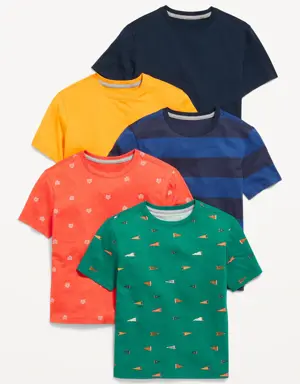 Softest Graphic T-Shirt 5-Pack for Boys multi