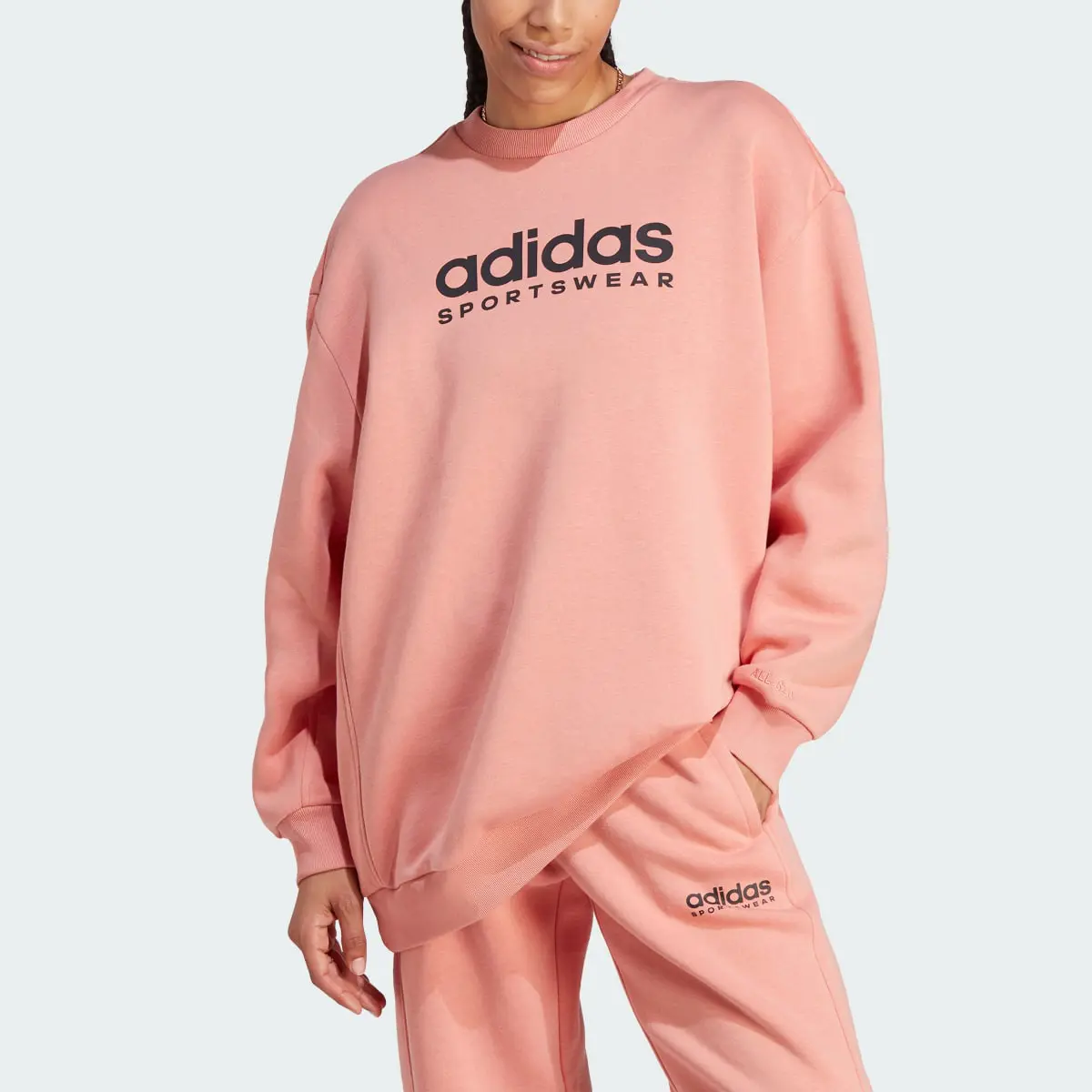 Adidas ALL SZN Fleece Graphic Sweatshirt. 1