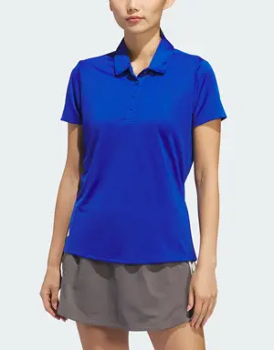 Adidas Women's Solid Performance Short Sleeve Polo Shirt