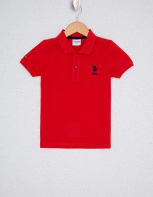 Erkek Çocuk Açık Kırmızı Polo Yaka T-Shirt