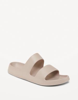 Double-Strap Slide Sandals for Women (Partially Plant-Based) brown