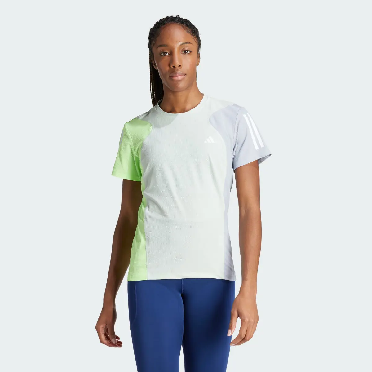 Adidas Playera Own the Run Colorblock. 1