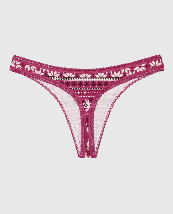 La Senza Remix Cotton Thong Panty. 2