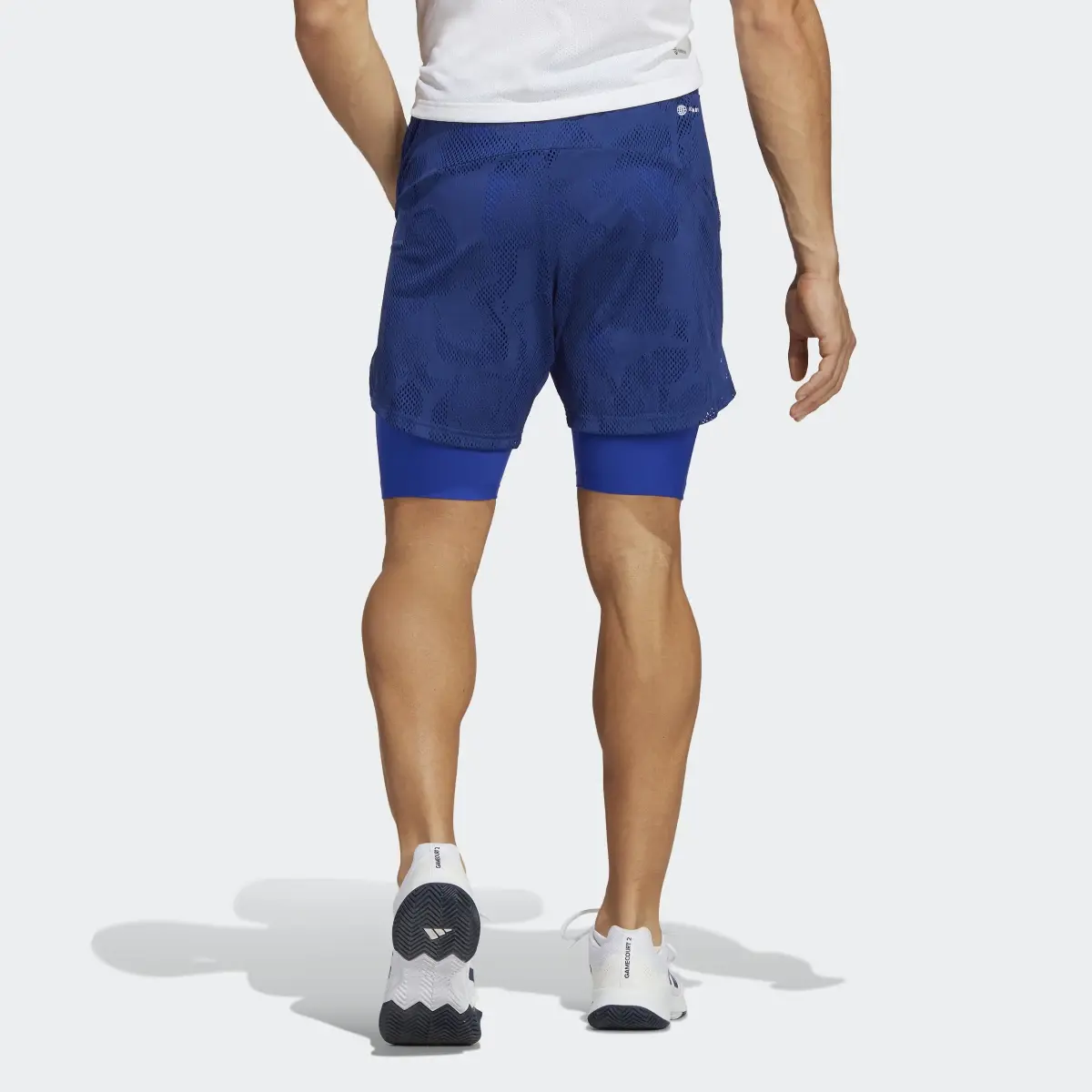 Adidas Melbourne Tennis Two-in-One 7-inch Shorts. 2