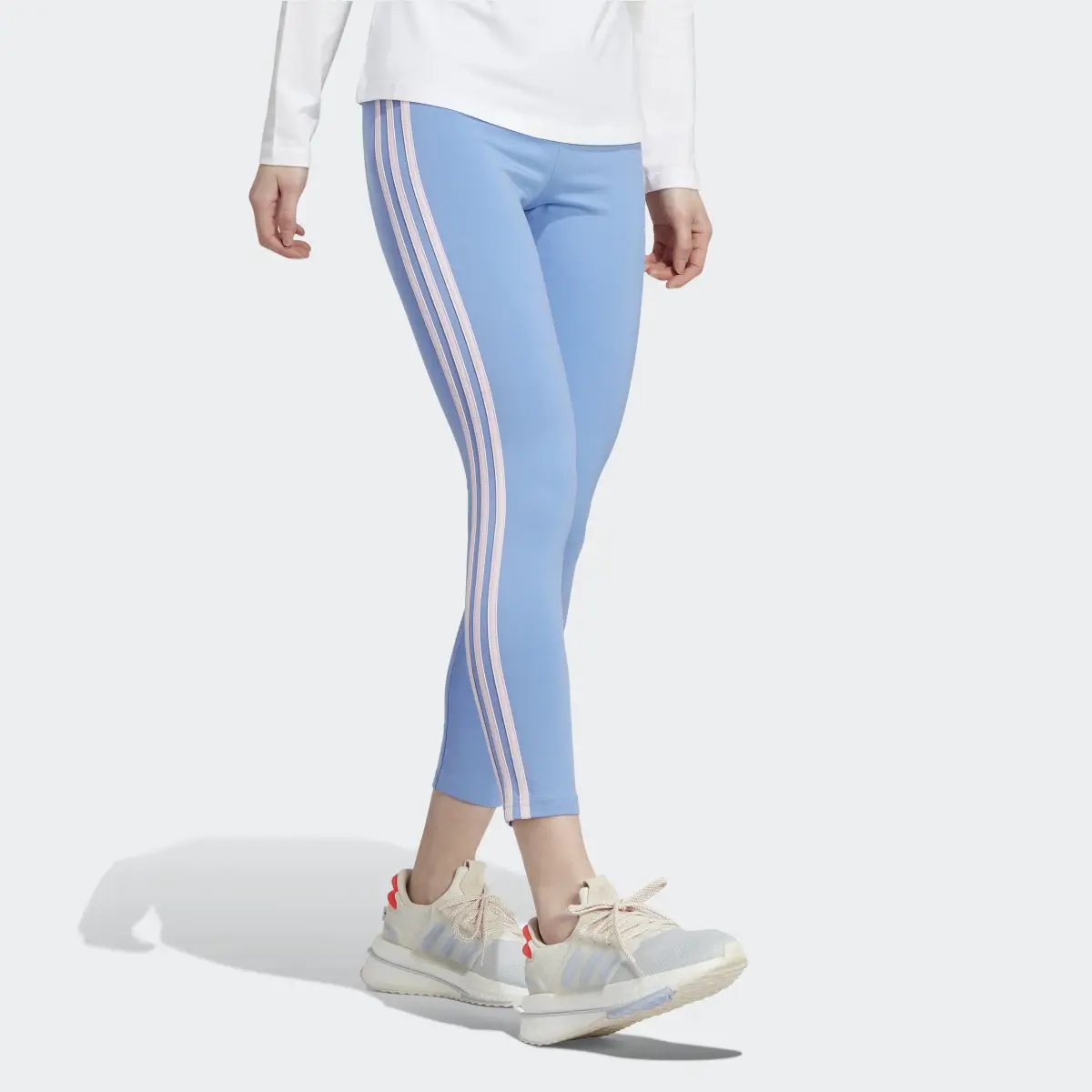 Adidas Essentials 3-Stripes High-Waisted Single Jersey Tayt. 3