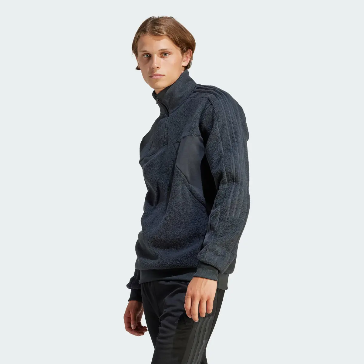 Adidas Tiro Half-Zip Fleece Sweatshirt. 2