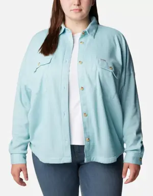 Women's Holly Hideaway™ Waffle Shirt Jacket - Plus Size