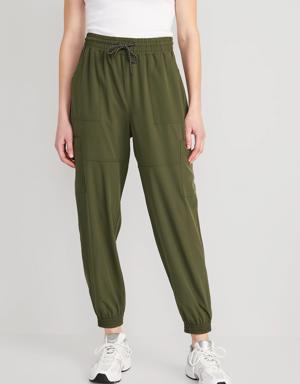 Old Navy Extra High-Waisted StretchTech Cargo Jogger Pants for Women green