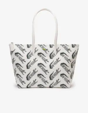 Shopping bag da donna con logo stampato Lacoste L.12.12 - Grande