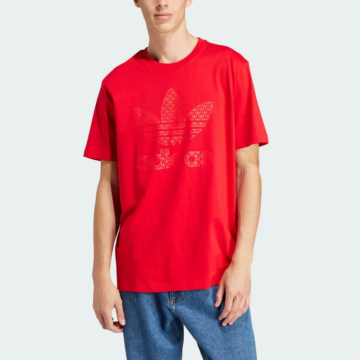 Adidas Playera Monograma Estampada. 1