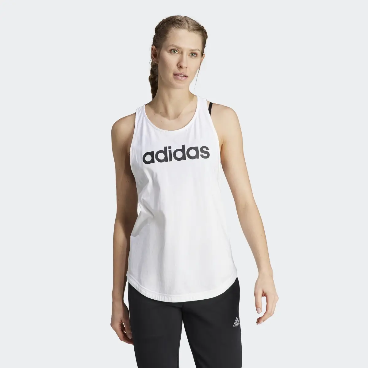 Adidas Essentials Loose Logo Tank Top. 2