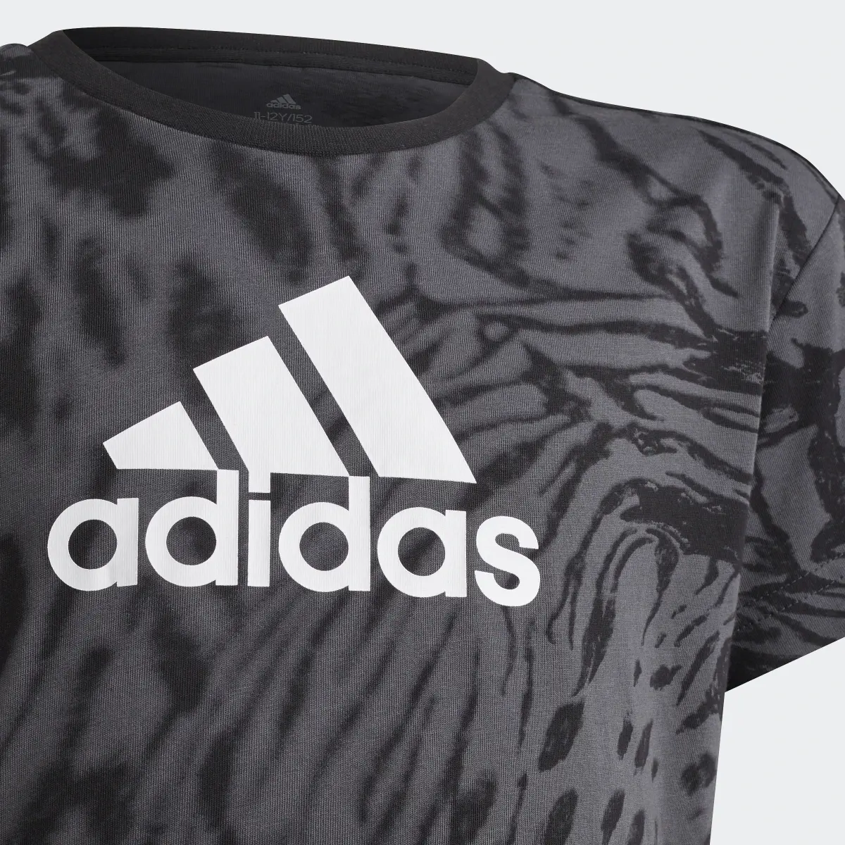 Adidas Future Icons Hybrid Animal Print Cotton Regular T-Shirt. 3