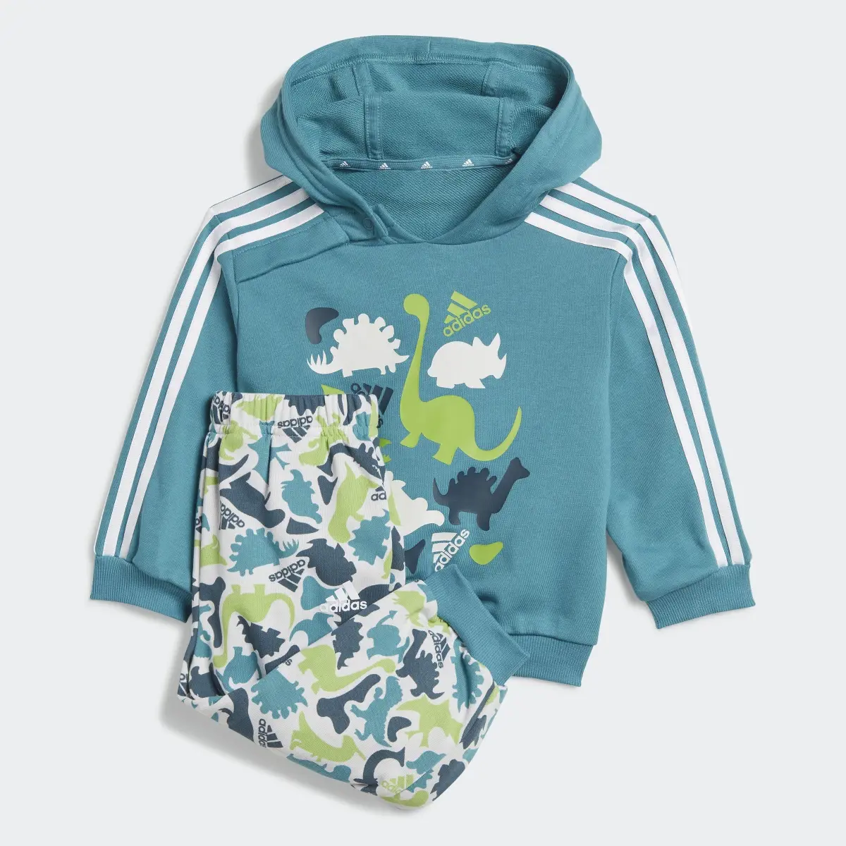 Adidas Conjunto Dino Camo Allover Print French Terry. 1